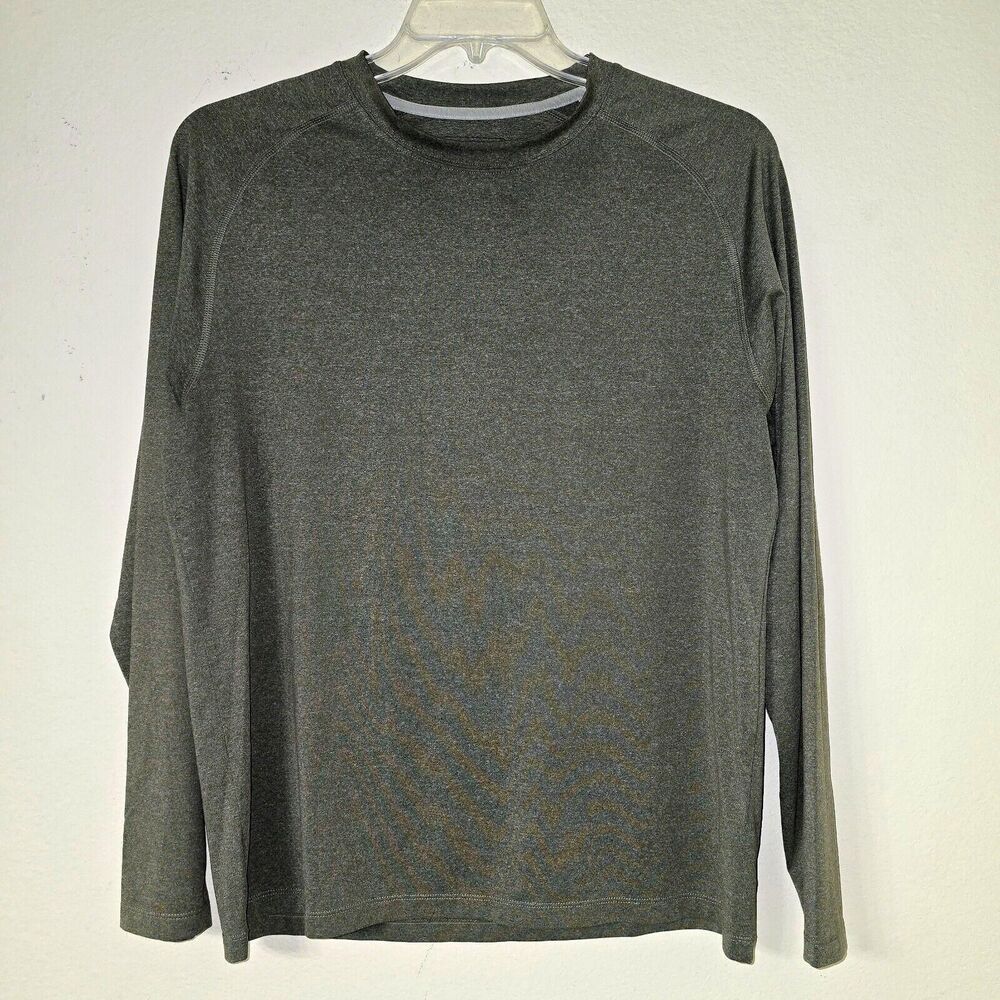 Peter Millar Men's Gray Size Medium Performance Long sleeve Reflective Shirt